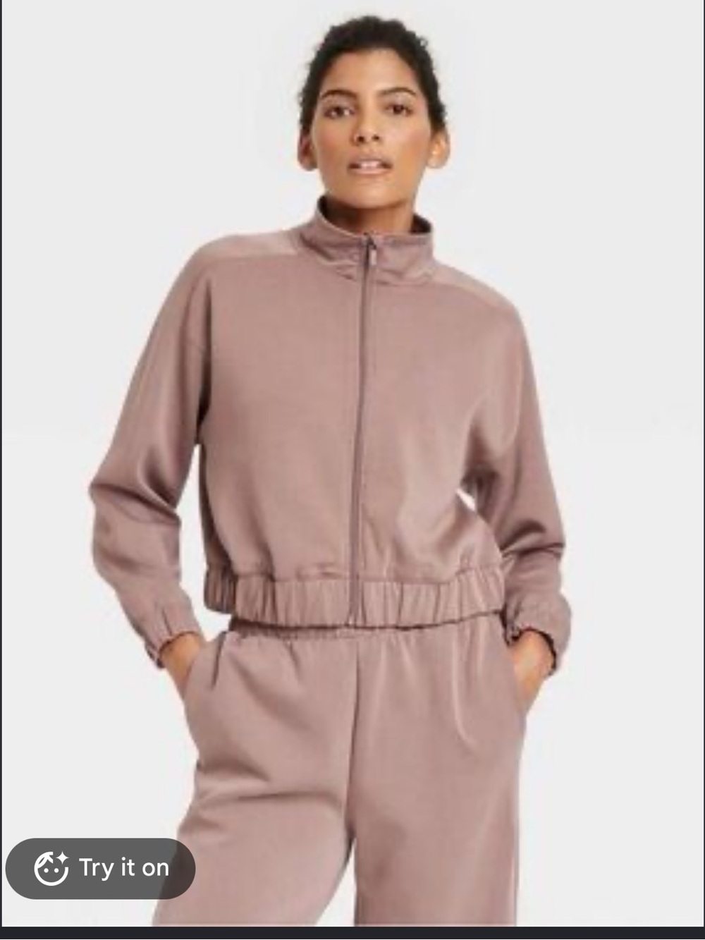 All in Motion Mauve Sweat Set Athleisure Casual Everyday Loungewear XS